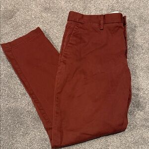 Banana Republic Men's Slim Burgundy Chinos
